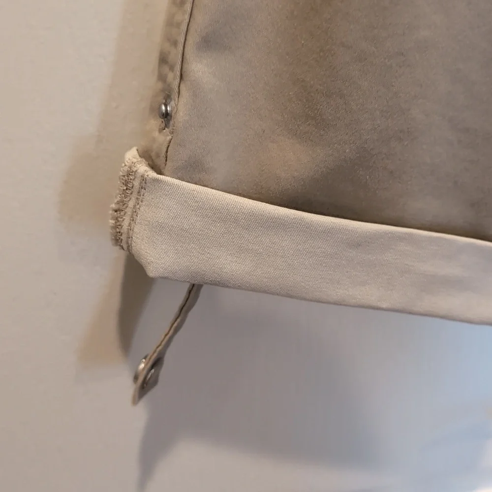 White House Black Market Tan Classic Cotton Crop Pants